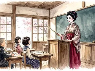 宇野千代は小学校のスパルタ教師だった？ブ…
