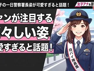 皆藤愛子の一日警察署長姿が可愛すぎると話…
