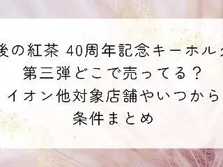 午後の紅茶 40周年記念キーホルダー 第…