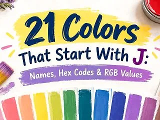 21 Colors That Start…