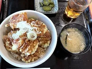 帆立天丼をオーダー☆苫前ふわっと