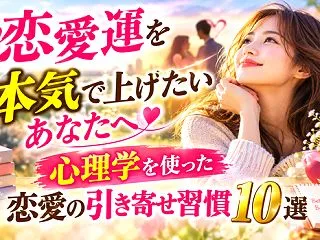 恋愛運を本気で上げたいあなたへ｜心理学を…