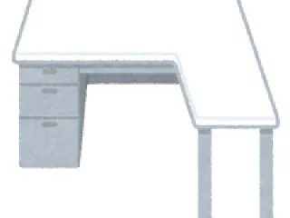 LOWYA L字型デスク サンタメント