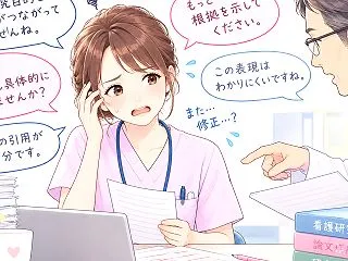 看護研究の論文、修正しても何度も戻ってく…