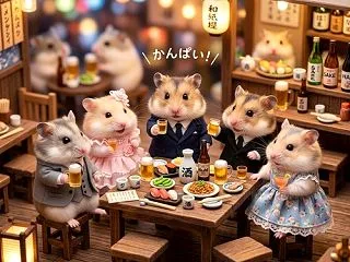 会社の男２人+ワイと女の子２人で飯行った…