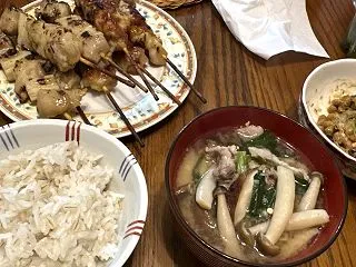 札幌円山帰省日記 土曜日の晩御飯納豆
