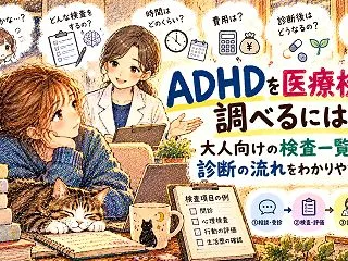 ADHDを医療機関で調べるときの検査一覧…