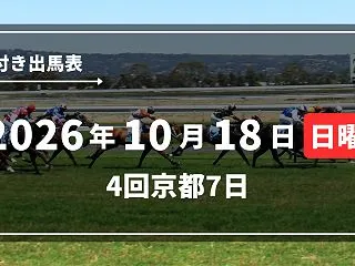 2026年10月18日(日) 4回京都7…