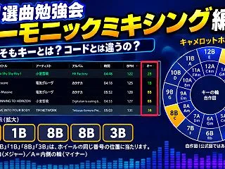 DJ選曲勉強会｜キーとコードの違いとハー…