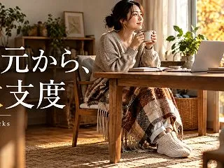 暖房をつけるほどでもない日に｜在宅ワーク…