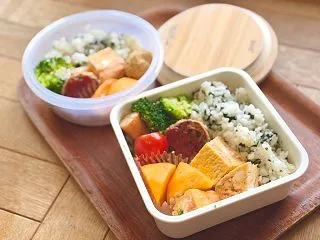 明太たまごやき学童弁当（と、インスタライ…