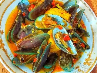 グリーンムール貝Kerang hijau…
