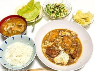 【今日何食べた】昨日のヒレカツが変身！卵…