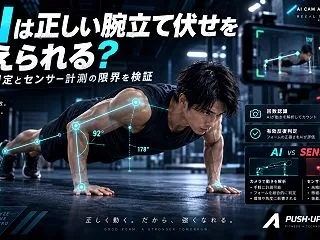 AIは正しい腕立て伏せを数えられる？カメ…