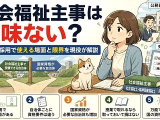 社会福祉主事は意味ない？公務員採用で使え…