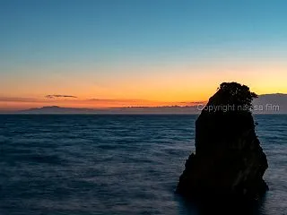 台風一過の夕焼け