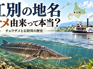 【江別市】「江別」の地名はサメが由来って…