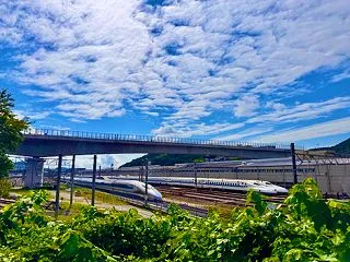 矢賀駅構内 工場宿舎踏切