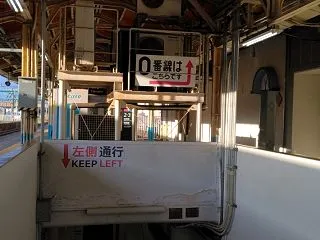 新発田駅の０番線