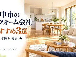 豊中市のリフォーム会社おすすめ3選｜水回…