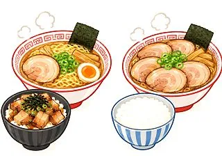 【もしも】ラーメン+チャーシュー丼とチャ…