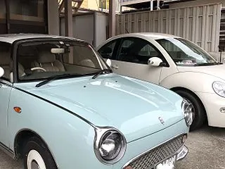 日産フィガロキャンバス張替えしました。
