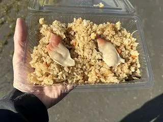 苫小牧「ホッキまつり」のホッキごはん