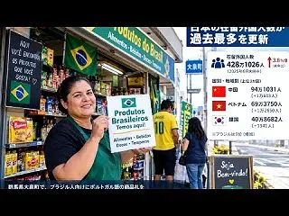 在留外国人が428万人突破ｗｗｗ 日本の…