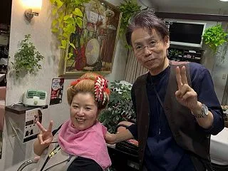 モデルさんに、日本髪