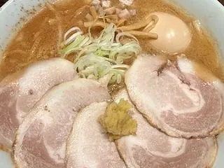 札幌味噌ラーメン 下北岳にて、煮玉子味噌…