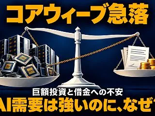コアウィーブの信用不安とAI・半導体株安…