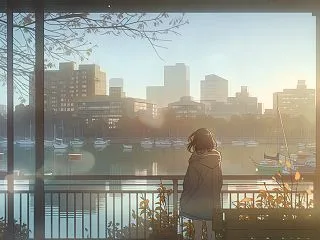 展望台から眺めた池｜通院帰りの、ひさしぶ…