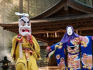 神楽のリハーサルと水辺コンサート