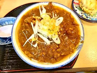立ち食いそば あさだけ（大島）イカ肝納豆…