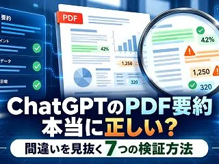 ChatGPTのPDF要約は正確？間違い…