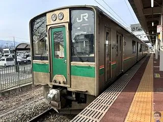 奥羽本線（山形線）山形駅から新庄駅まで乗…