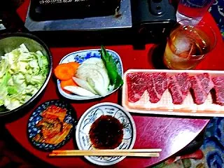 網焼き肉／前にも書いたような黄昏時の昔の…