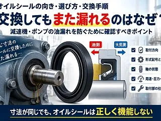 オイルシール交換の基礎｜向き・型番・寸法…