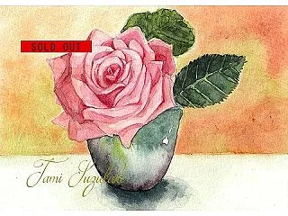 SOLD OUT 水彩画・原画「薔薇の花…