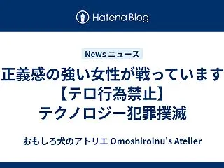 正義感の強い女性が戦っています【テロ行為…