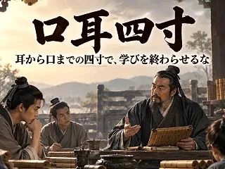 口耳四寸とは？意味と由来｜荀子が戒めた「…