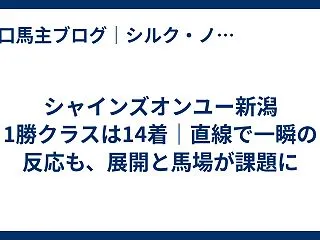 シャインズオンユー新潟1勝クラスは14着…