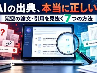 AIが提示する出典は本当？架空の論文・引…