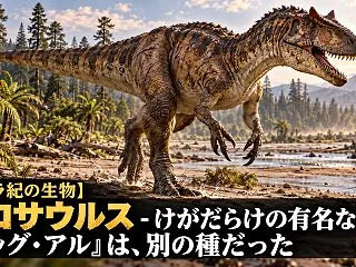 【ジュラ紀の生物】アロサウルス – けが…