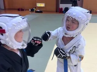 可愛い組手