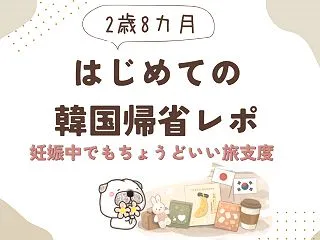2歳8か月の娘と初めての韓国帰省✈️ 妊…