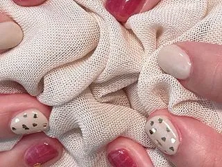 マグネットチェックネイル⭐︎
