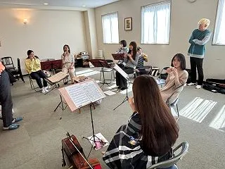 八王子市民文化祭の練習。これだけしかいな…