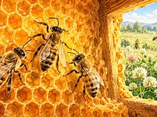 ミツバチは踊って道案内する。花の場所が伝…