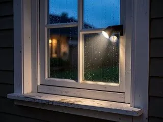 秋の長雨 窓のまわり 雨のしみ